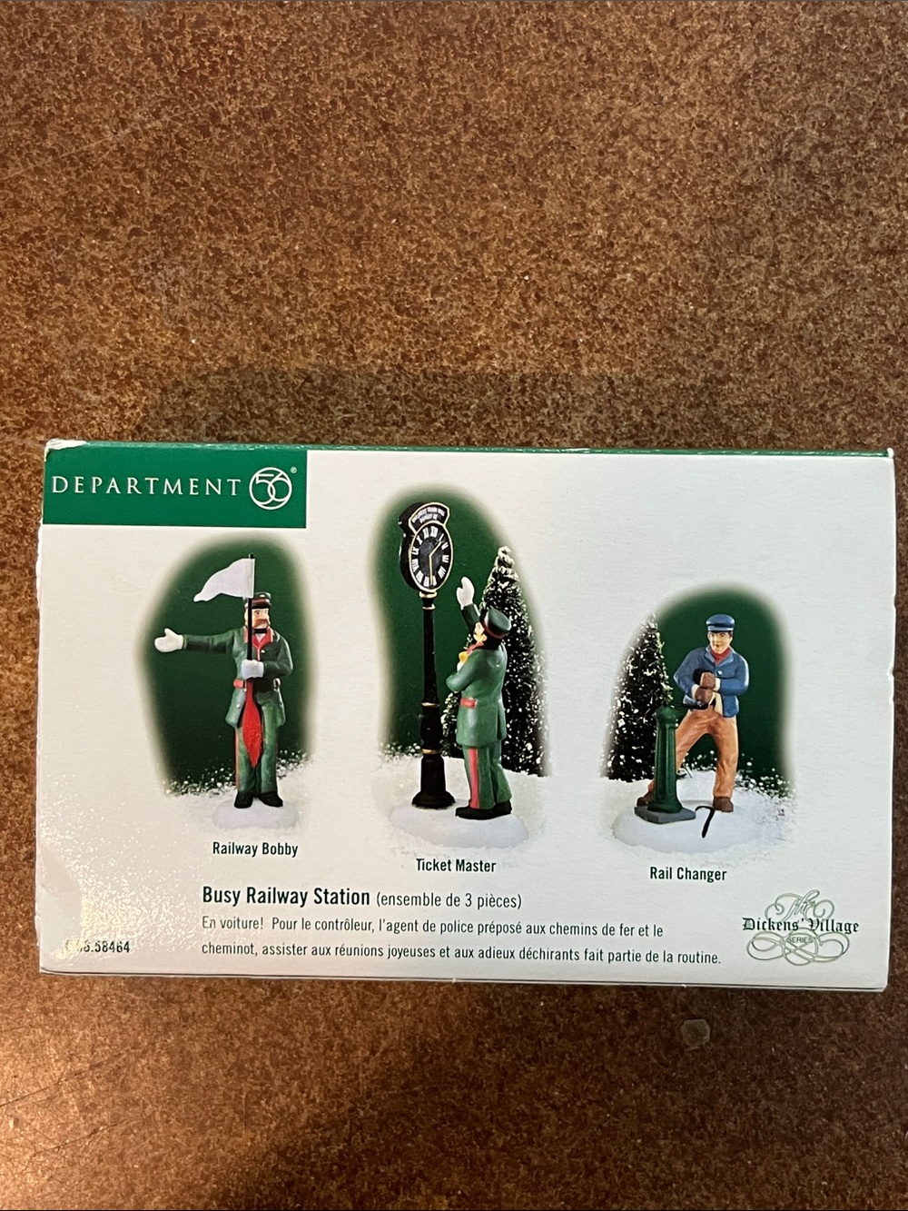Department 56 Busy Railway Station Holiday Railway Figurine Trio
